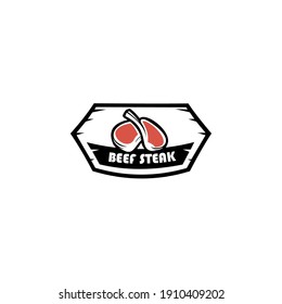 Steak House Logo. Design element for logo, label, emblem. Vector illustration