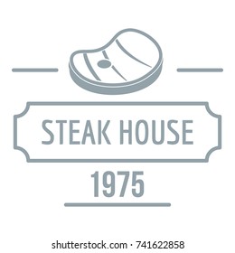 Steak house logo. Simple illustration of steak house vector logo for web