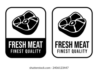 Steak House or Meat Store Labels, Badge, Emblems, Logo Templates. Signs Set. Isolated.	