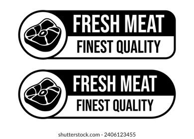 Steak House or Meat Store Labels, Badge, Emblems, Logo Templates. Signs Set. Isolated.	