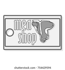 Steak House or Meat Store Labels, Emblems, Logo Templates. Signs Set. Isolated.