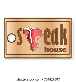 Steak House or Meat Store Labels, Emblems, Logo Templates. Signs Set. Isolated.
