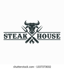 Steak House Restaurant Logo