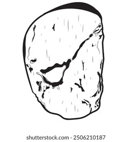 steak icon, beef steak, isolated meat icon