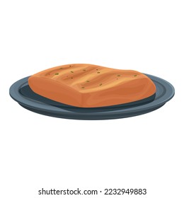 Steak icon cartoon vector. Chinese food. Rice meal