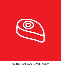 Steak icon, common graphic resources, vector illustration.