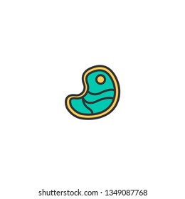 Steak icon design. Gastronomy icon vector illustration