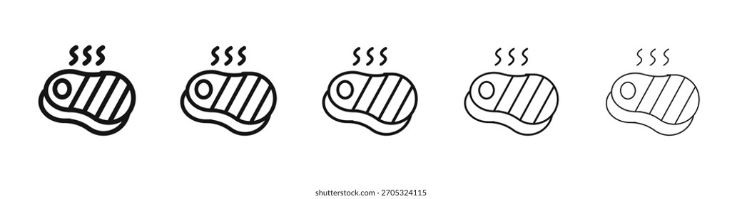 Steak Icon Design, Logo, App, UI. Vektorgrafik, EPS