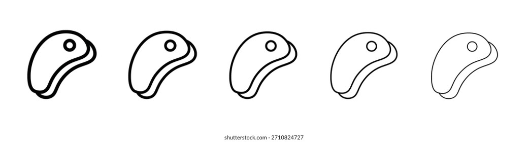 Bife design de ícone, logotipo, aplicativo, IU. Ilustração vetorial, EPS