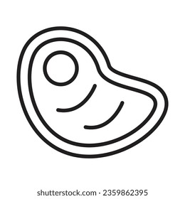 Steak icon design for personal commercial use 