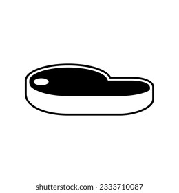 Steak Icon. Fresh Meat Symbol.  