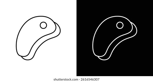 Steak icon icons and symbol set. trendy illustration