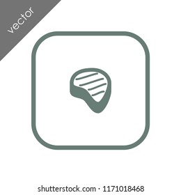 steak icon - illustration