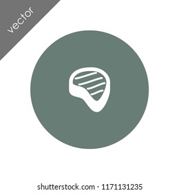 steak icon - illustration