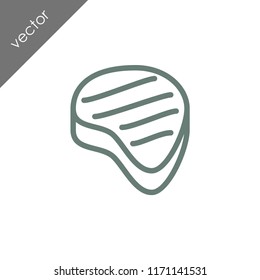 steak icon - illustration