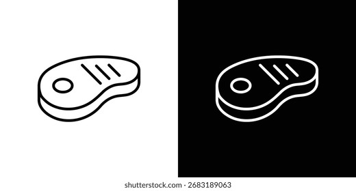 Steak icon Illustration. Vector Graphic. EPS 10