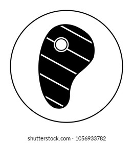 Steak icon, logo