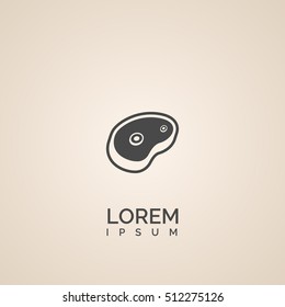 steak icon. steak logo