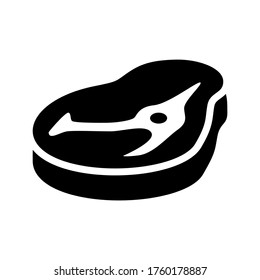 Steak icon or logo isolated sign symbol vector illustration - high quality black style vector icons
 