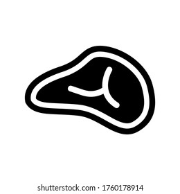 Steak icon or logo isolated sign symbol vector illustration - high quality black style vector icons
 