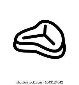 steak icon or logo isolated sign symbol vector illustration - Collection of high quality black style vector icons
