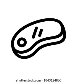 steak icon or logo isolated sign symbol vector illustration - Collection of high quality black style vector icons
