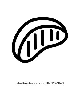 steak icon or logo isolated sign symbol vector illustration - Collection of high quality black style vector icons
