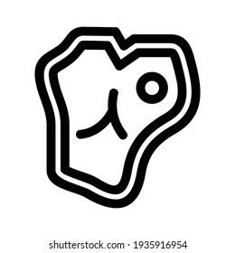 steak icon or logo isolated sign symbol vector illustration - high quality black style vector icons
