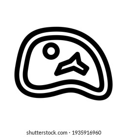steak icon or logo isolated sign symbol vector illustration - high quality black style vector icons
