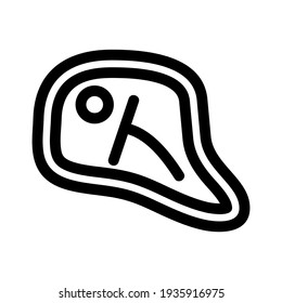 steak icon or logo isolated sign symbol vector illustration - high quality black style vector icons
