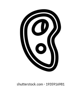 steak icon or logo isolated sign symbol vector illustration - high quality black style vector icons
