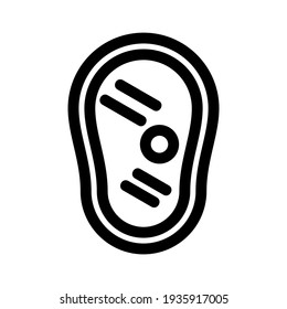 steak icon or logo isolated sign symbol vector illustration - high quality black style vector icons
