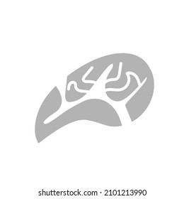 icono de steak en fondo blanco, ilustración vectorial