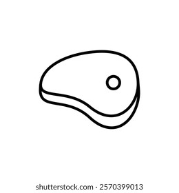Steak icon Outline thin set