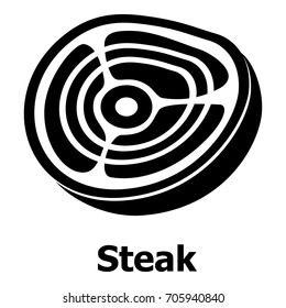 Steak icon. Simple illustration of steak vector icon for web