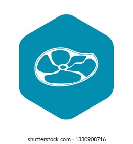 Steak Icon in simple style isolated on white background