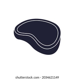 steak icon symbol vector elements for infographic web