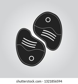 Steak icon vector
