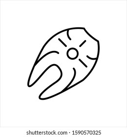 Steak icon vector illustration logo template for many purpose. Isolated on white background.