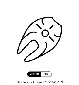 Steak icon vector illustration logo template for many purpose. Isolated on white background.