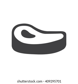 Steak icon Vector Illustration on the white background.