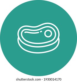 Steak icon vector image. Can also be used for food and drinks. Suitable for use on web apps, mobile apps and print media.