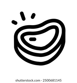 Steak-Symbol. Vektorliniensymbol für Ihre Website, Ihr Handy, Ihre Präsentation und Ihr Logo-Design.