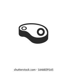 steak Icon vector sign isolated for graphic and web design. steak symbol template color editable on white background.