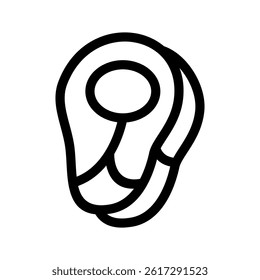 Steak Icon Vector Symbol Design Illustration