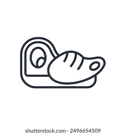 icono de filete. Vector. Trazo editable. signo de estilo lineal para uso Diseño web, logotipo. Ilustración de símbolo.
