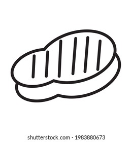 steak icons. steak symbol vector elements for infographic web.