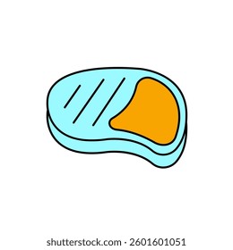 steak icons  symbol vector elements for infographic web
