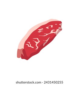 Steak illustration design in white background