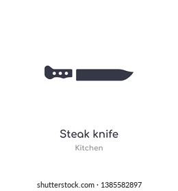 steak knife icon. isolated steak knife icon vector illustration from kitchen collection. editable sing symbol can be use for web site and mobile app